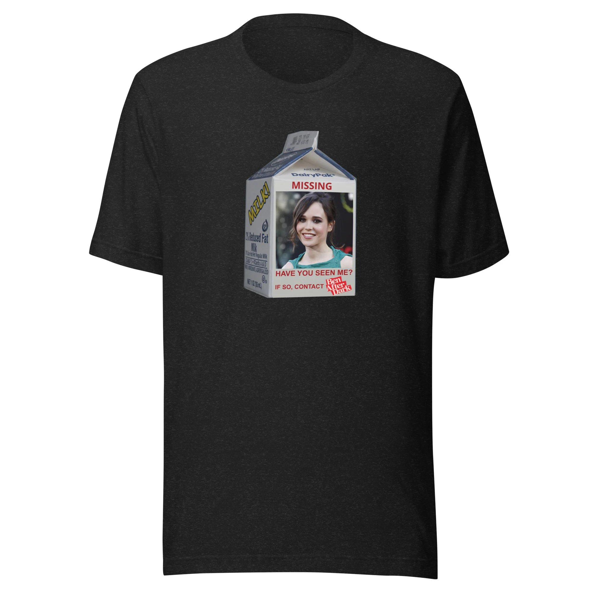 Missing Actress Milk Carton T-shirt